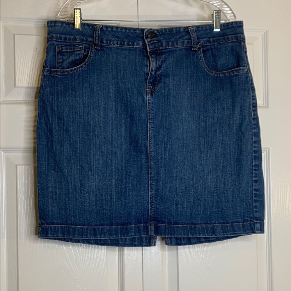 Old Navy Blue Pencil Mini Skirt Casual